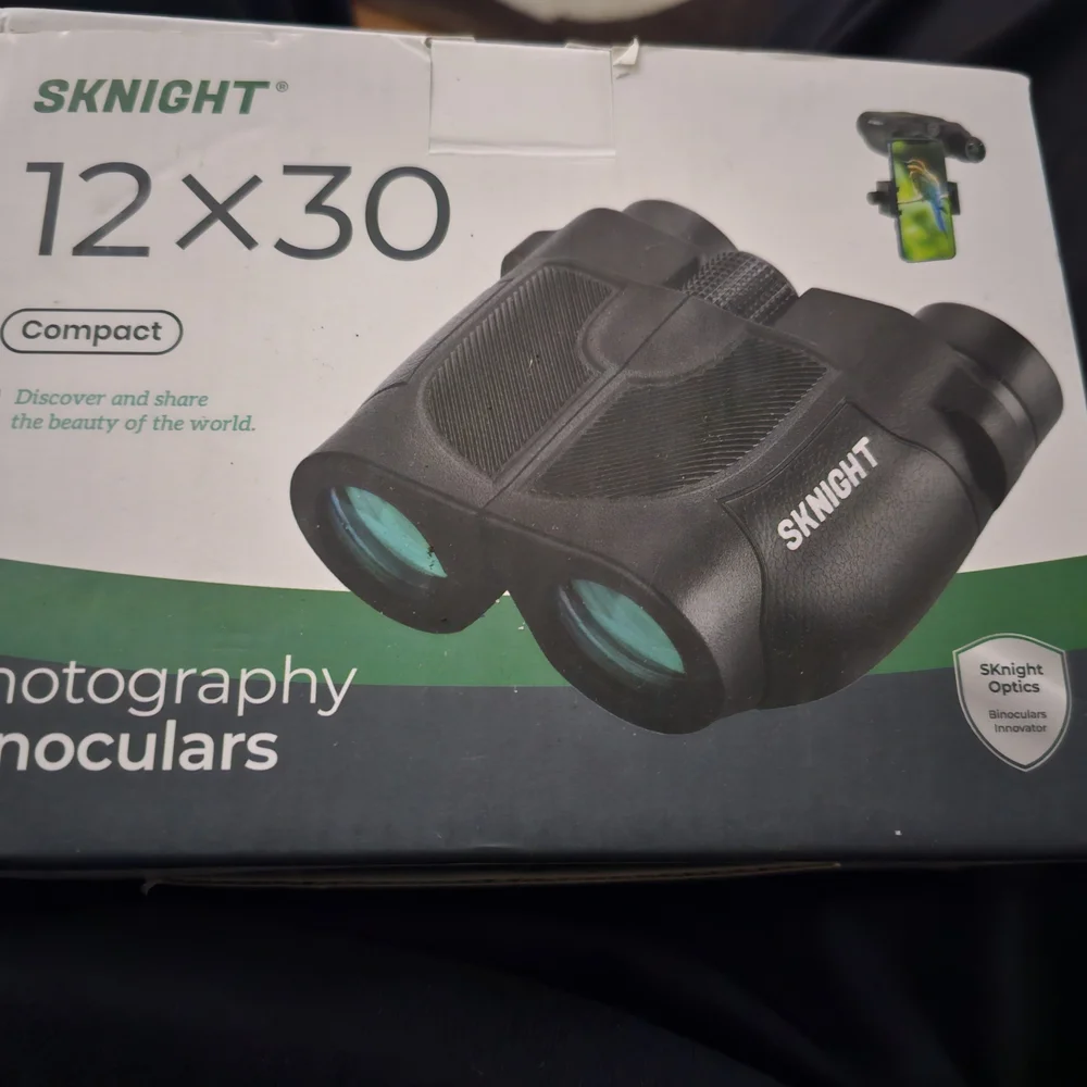 Black Photography Binoculars 12x30